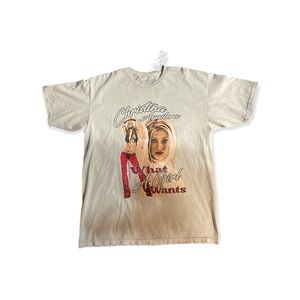 Christina Aguilera Beige Shirt